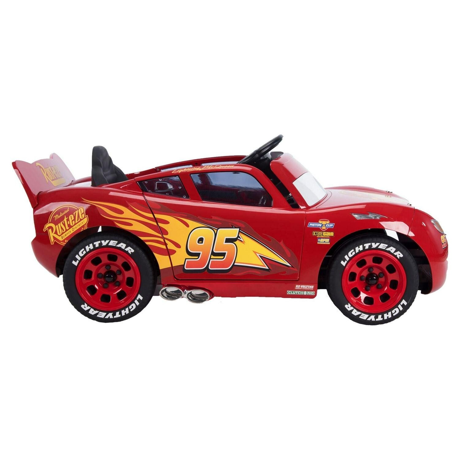 Cars Lightning McQueen Battery Powered Vehicle Sound Effects 6V Charger Start