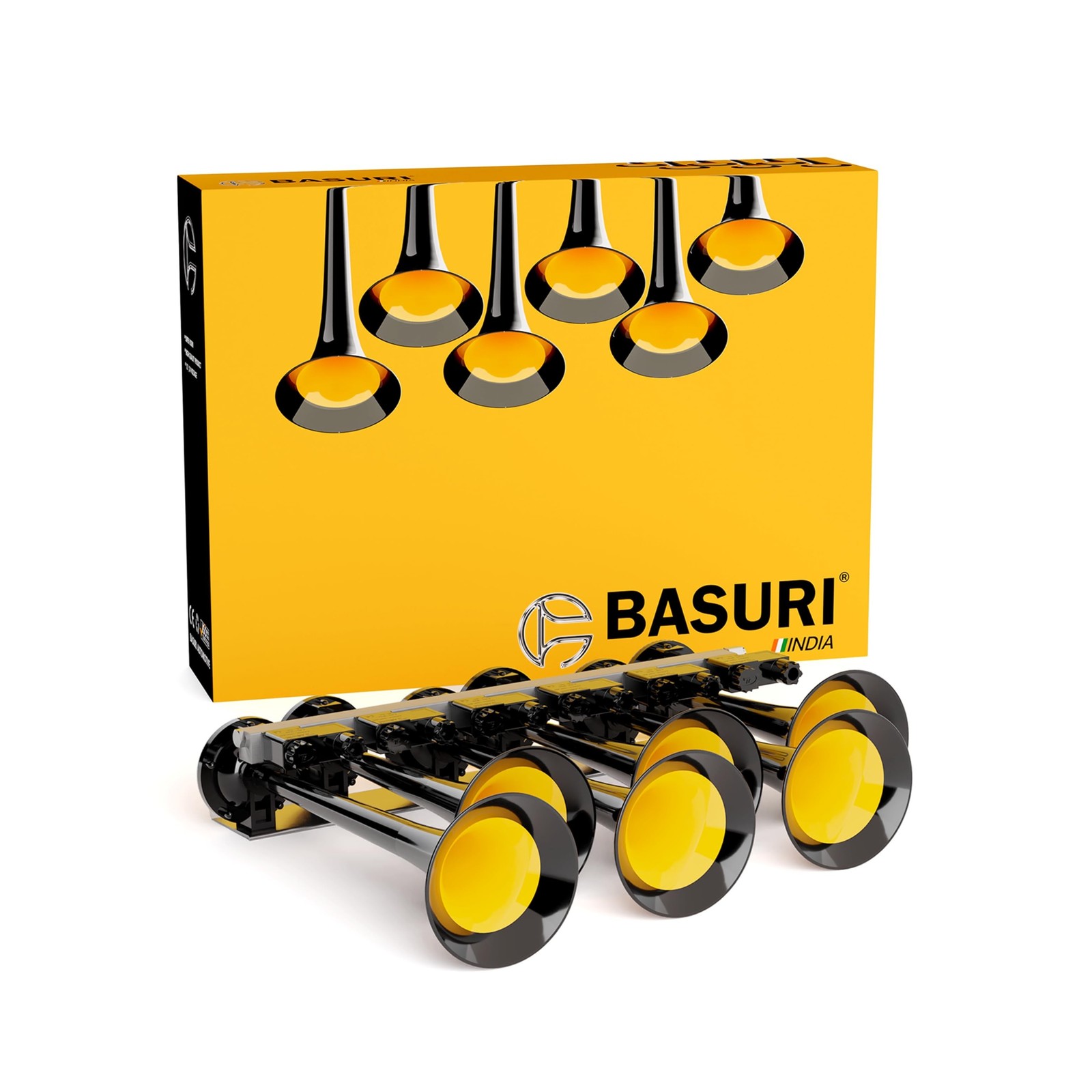 BASURI® Musical Air Horn | 12/24 Volt | 130 DB | Version (Baby Shark 2.0) 1