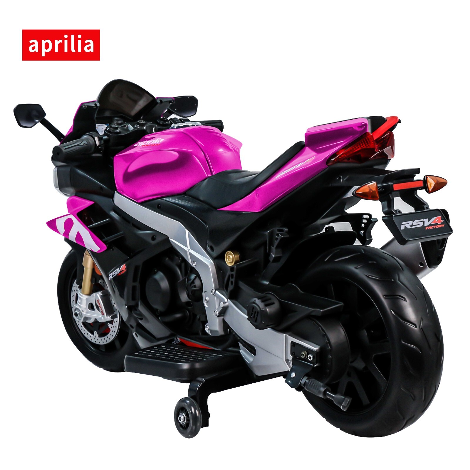 24V Kids Electric Motorcycle 12mph Dirt Bike 250W Waterproof Motor Bluetooth LED