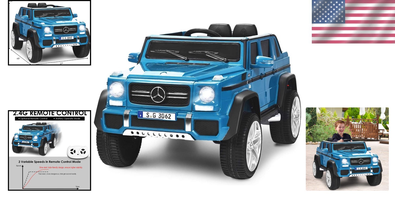 Licensed Mercedes-Benz Maybach 12V Ride On Car for Kids – Remote Controlled Fun