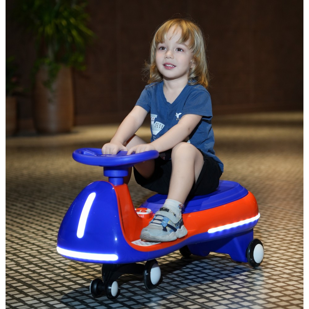12V Battery Electric Twist Car for Kids Dual Drive Separated Motor One-Key Start