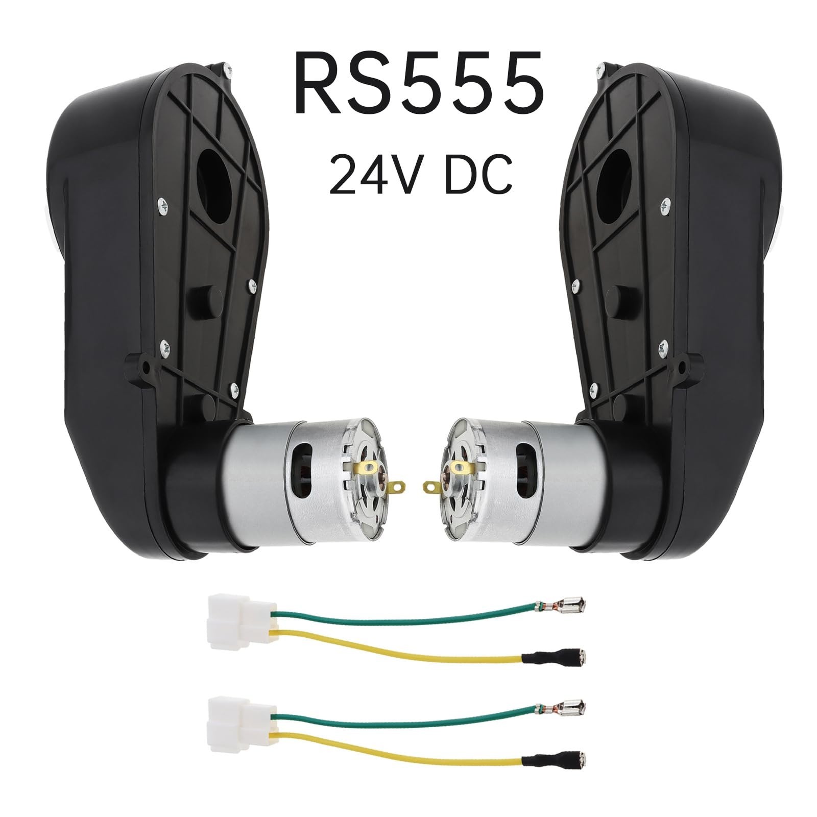 2Pcs 24V DC Motor 18000RPM High Torque Gearbox for Ride On Cars & RC Vehicles