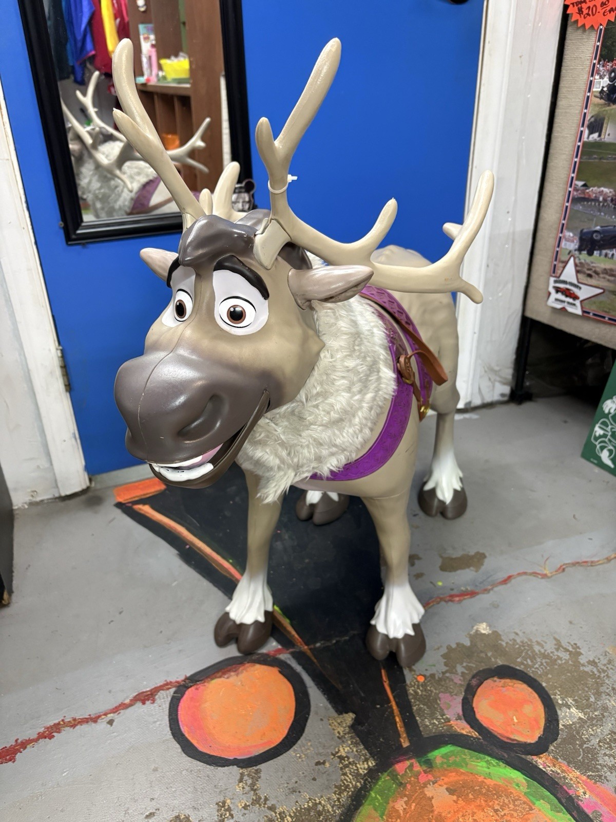 Disney Life-Size Frozen 2 Play Date Ride On Reindeer Preowned