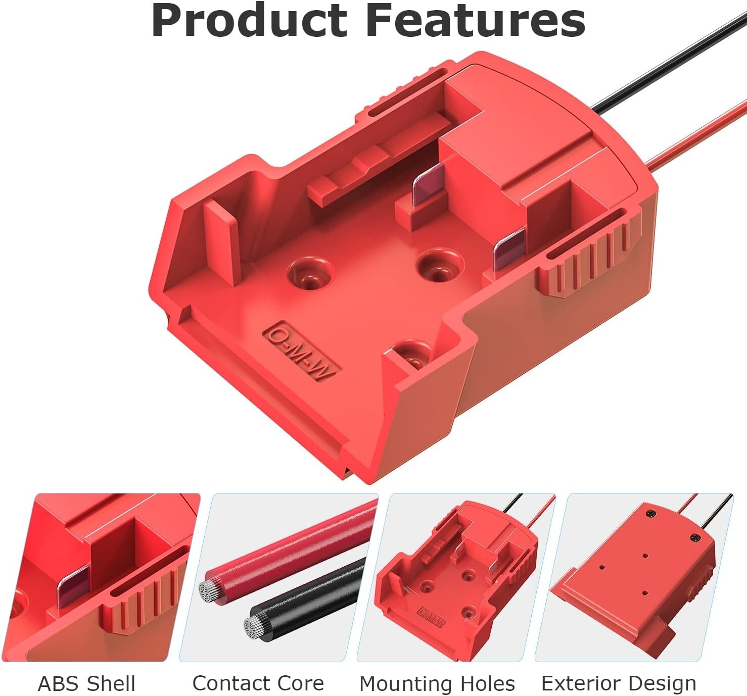 Power Wheels Adapter for Milwaukee,M18 18V Power Wheels Battery Conversion Kit