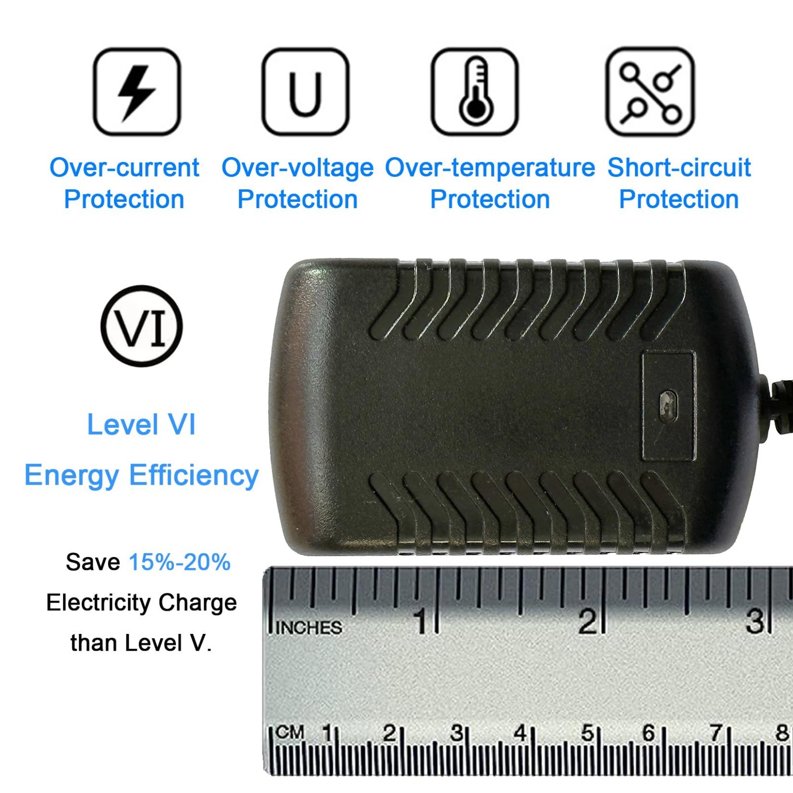 24V Battery Charger for Kids Ride-On Toys, 28.8V 0.8A Fast Charger for Electric