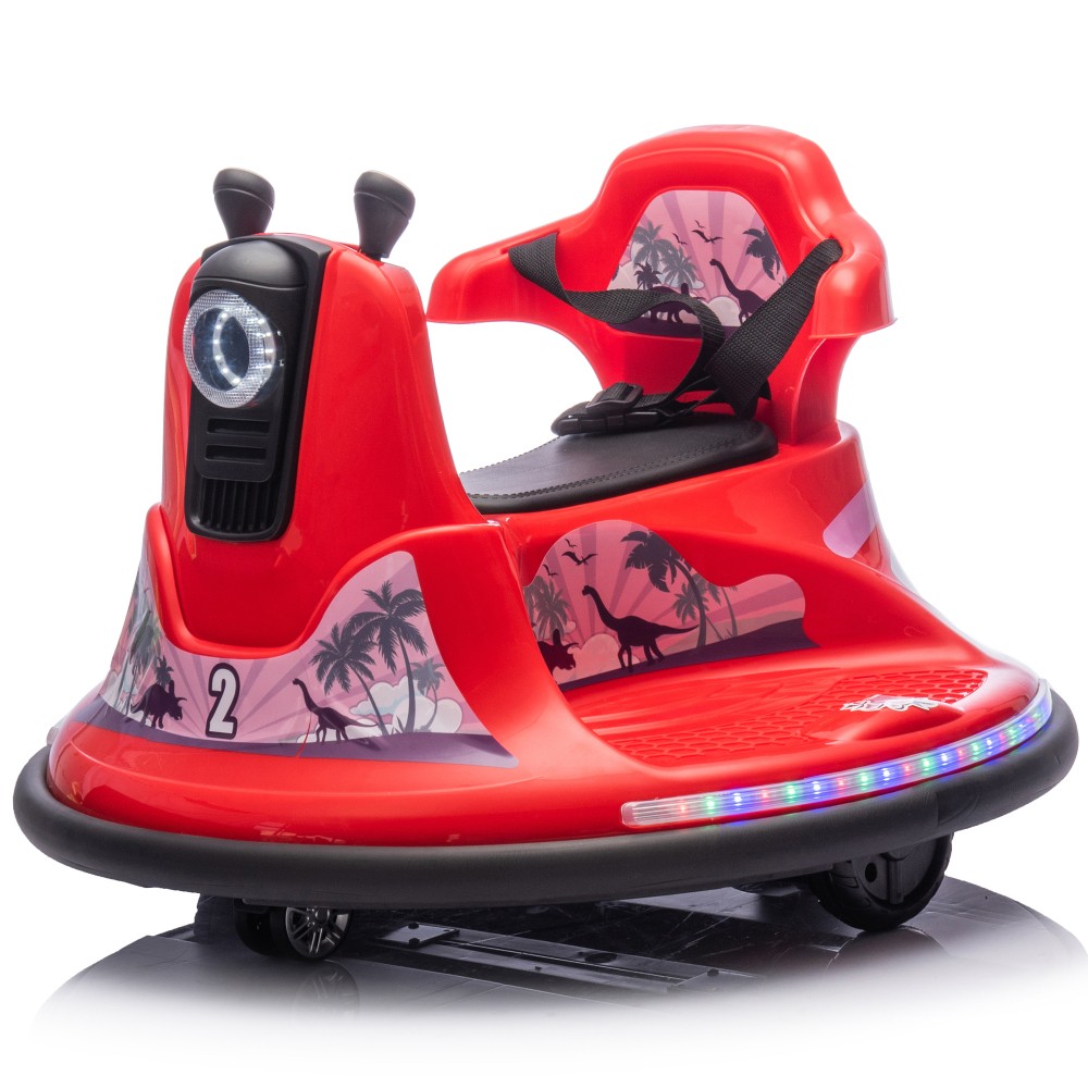 12V Kids Ride On Bumper car W/Parents control,Rotate 360 ° For kids of 2-5