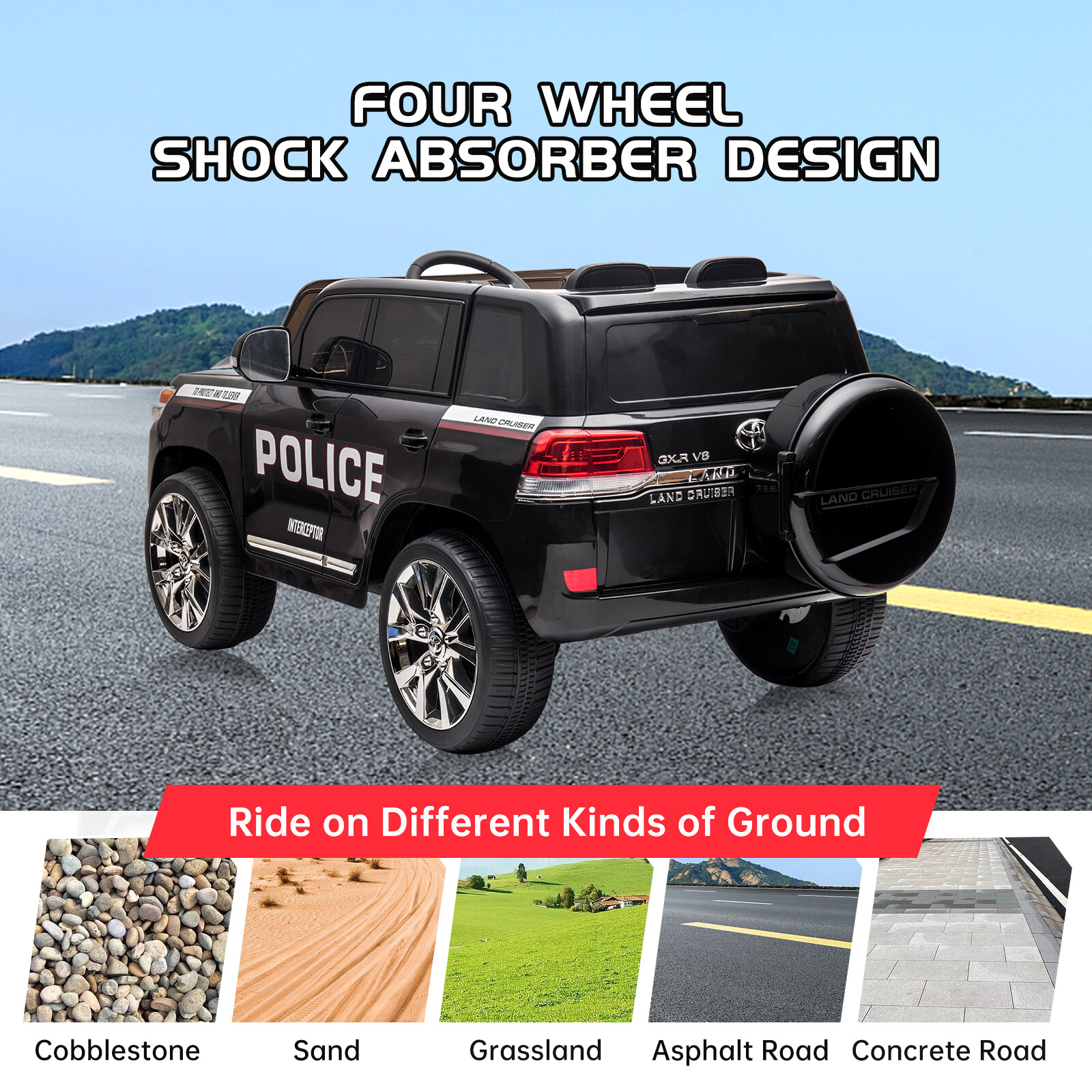 Xmas Gift Kids Car Riding Toys 12V Off-Road Electric Vehicle Remote Control