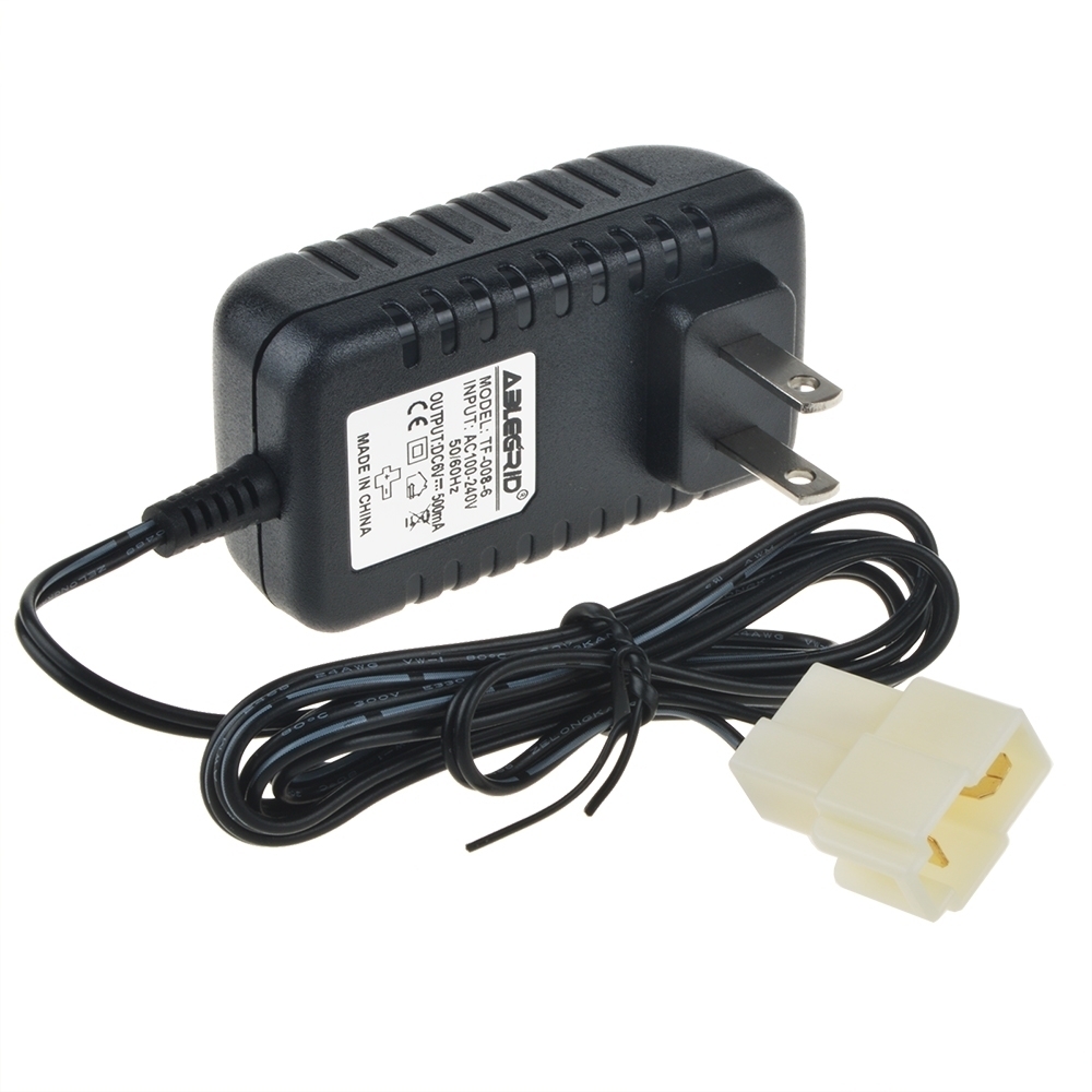 6 Volt 0.5A Charger AC Adaptor for Kid Trax Avigo Benz BMW Moto Cars 6v Battery