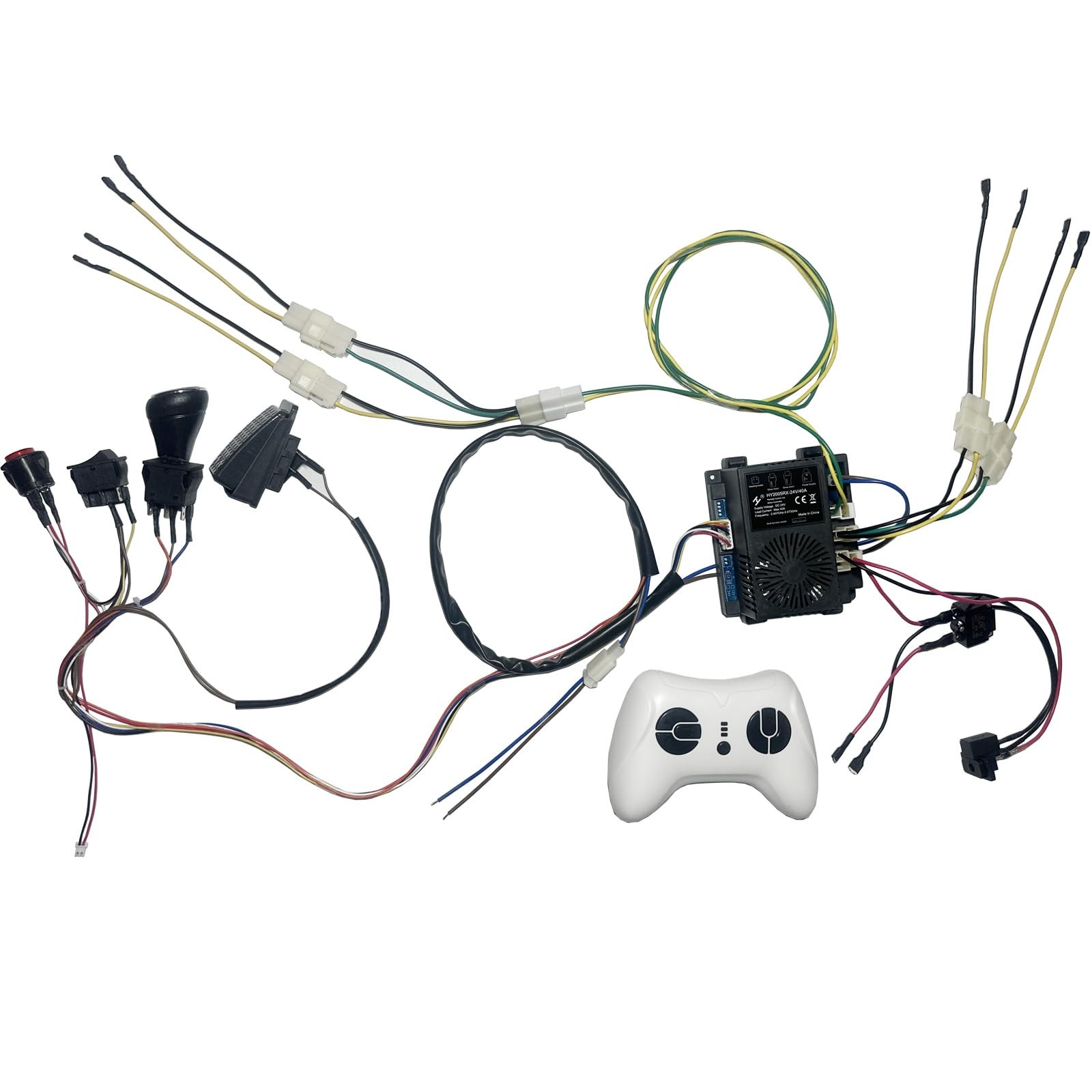 24V Wires Harness Conversion Kit for Ride On Car DIY Set Upgrade Kits
