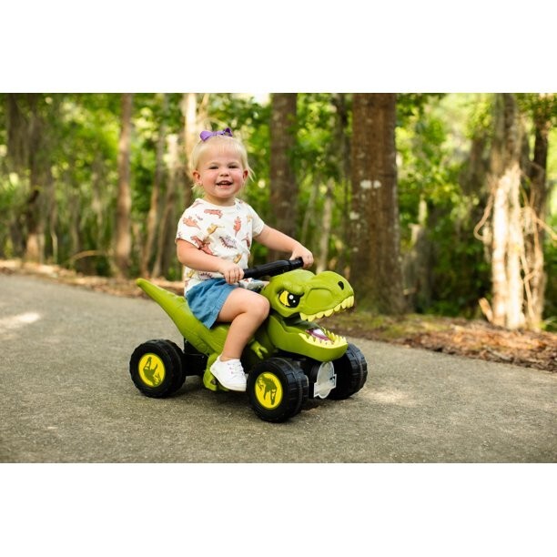 T-Rex Ride On Toy for Toddlers and Kids Dinosaur Power Car 4 Wheel Tyrannosaurus