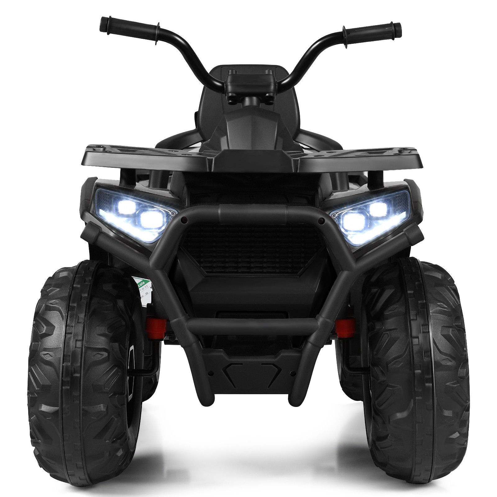 Topbuy 12V Kids Electric Ride On Car Toy With LED Lights Black/ Red/ White
