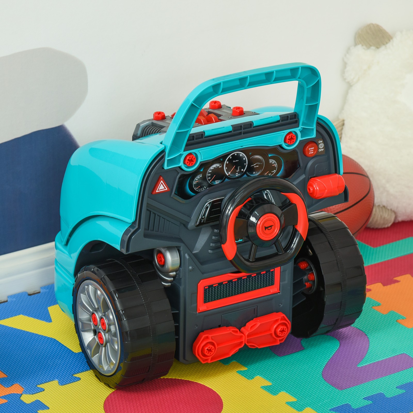 Workshop Kids Car Engine Toyset Educational Car Play Maintenance Repair Station