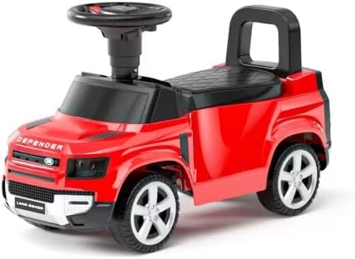 Land Rover Defender 90 Ride On Push Car with Music and Horn – Red – NIB