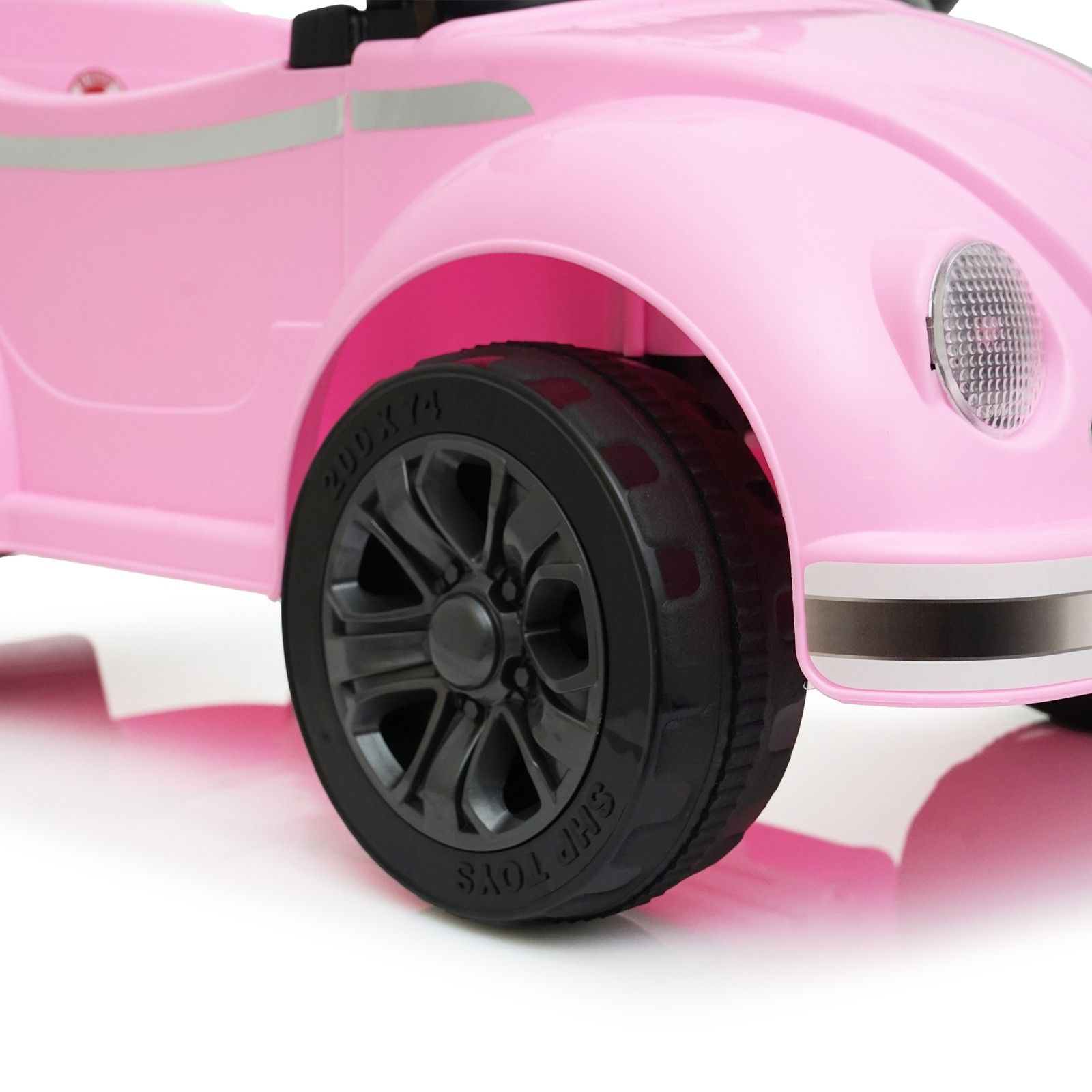 12V Kids Ride On Car Wheel LED USB & Bluetooth Suitable for Kids Aged 2-4 Pink