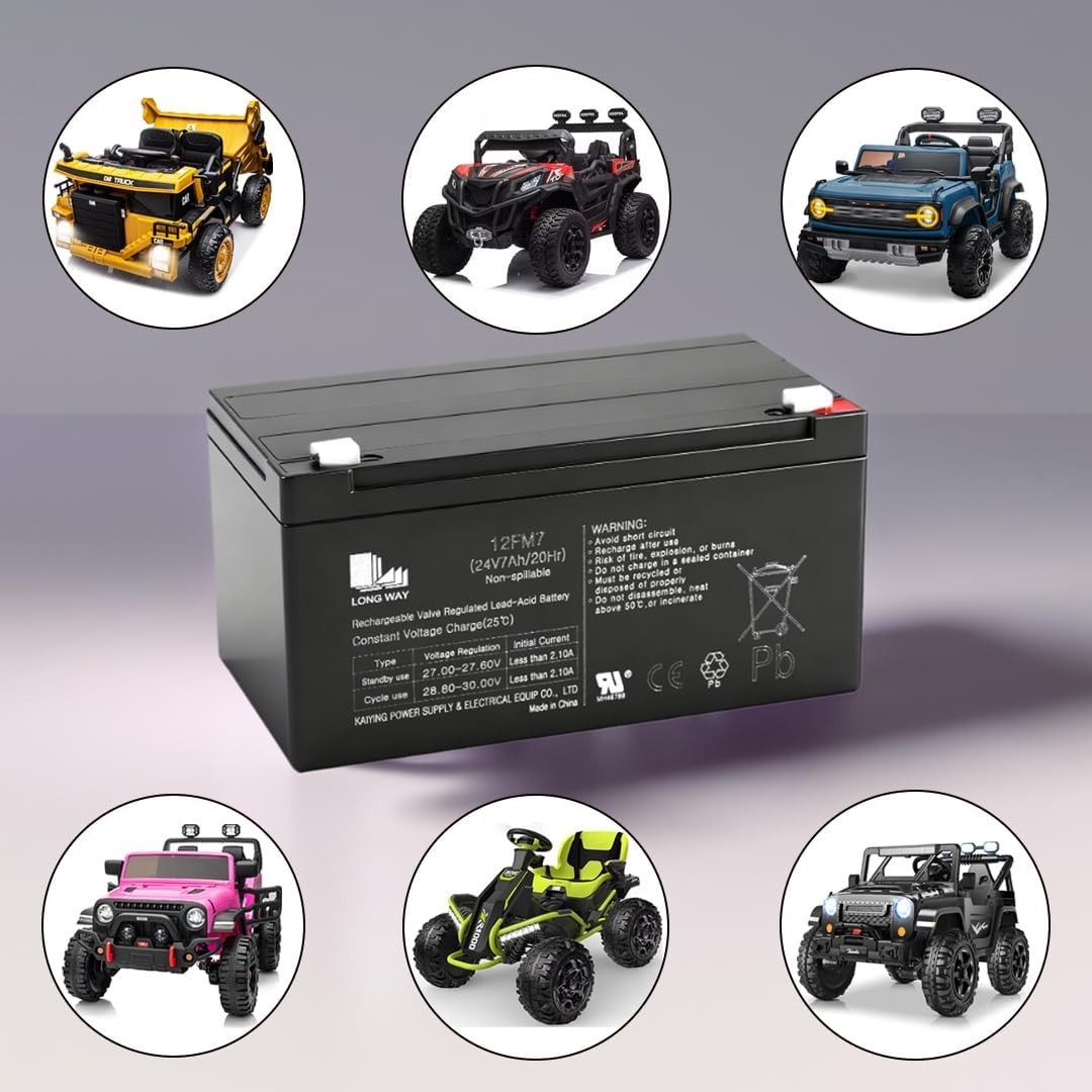 24V 7AH Battery for Ride on Car UTV