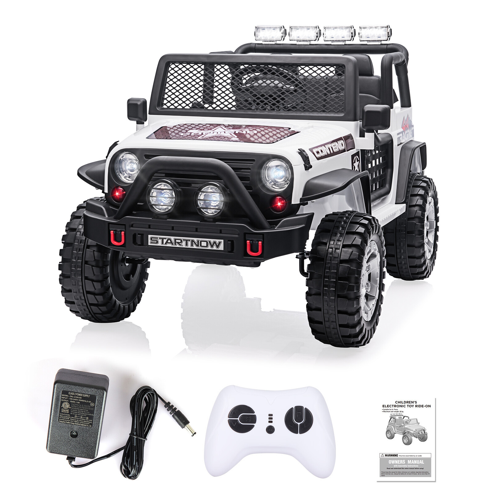 2-Seater Ride on Truck 12V Battery Powered Electric Vehicle w/ Remote Control US