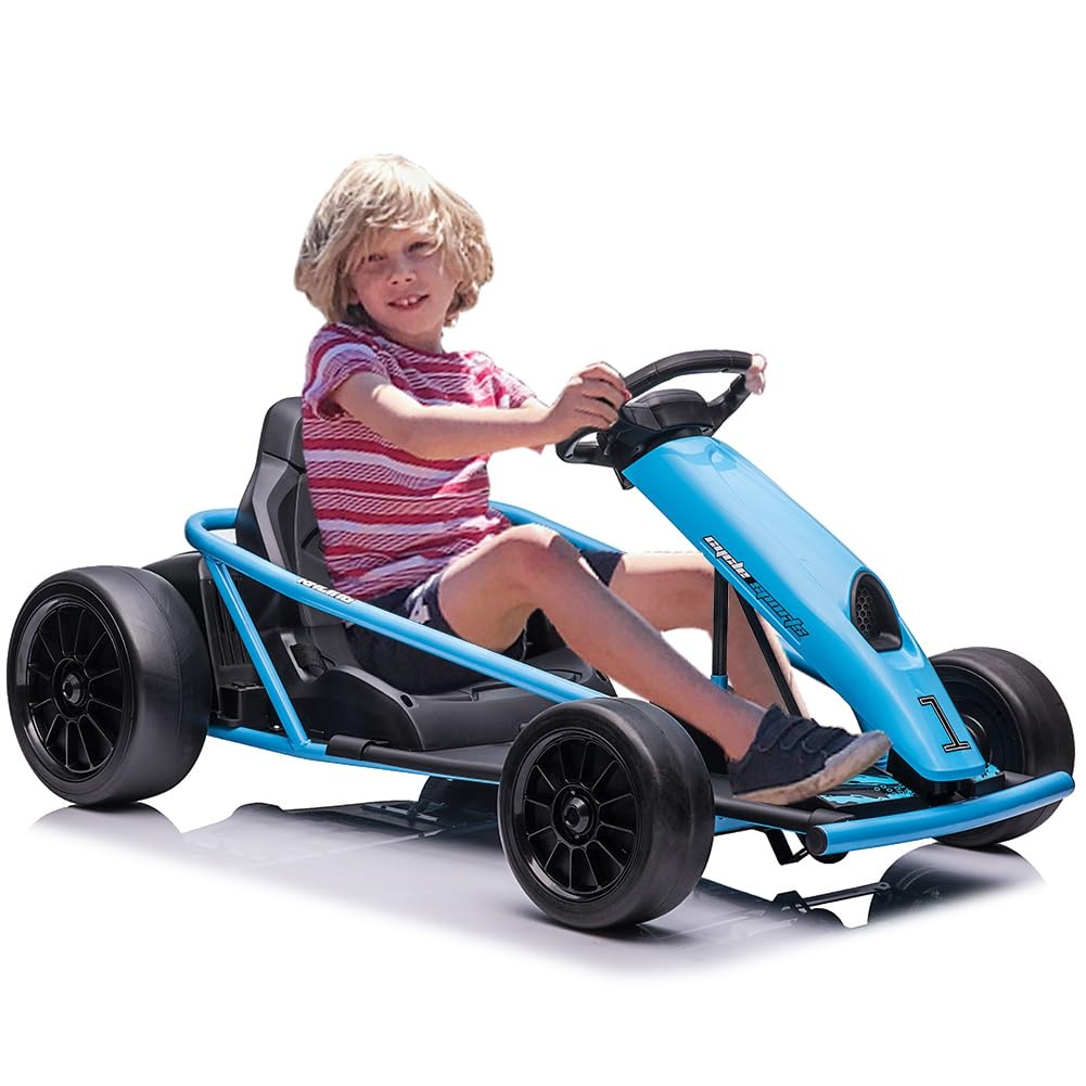 Ride On Go Kart for Kids 24V Electric Go Kart High Speed Drifting Car Riding Toy