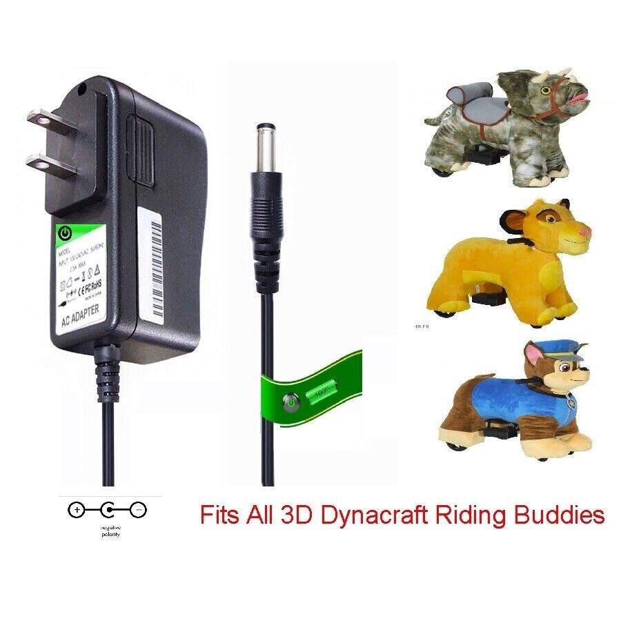 6V Circle Charger for 3D Dynacraft Buddies Paw Patrol Chase Marshall Skye Simba