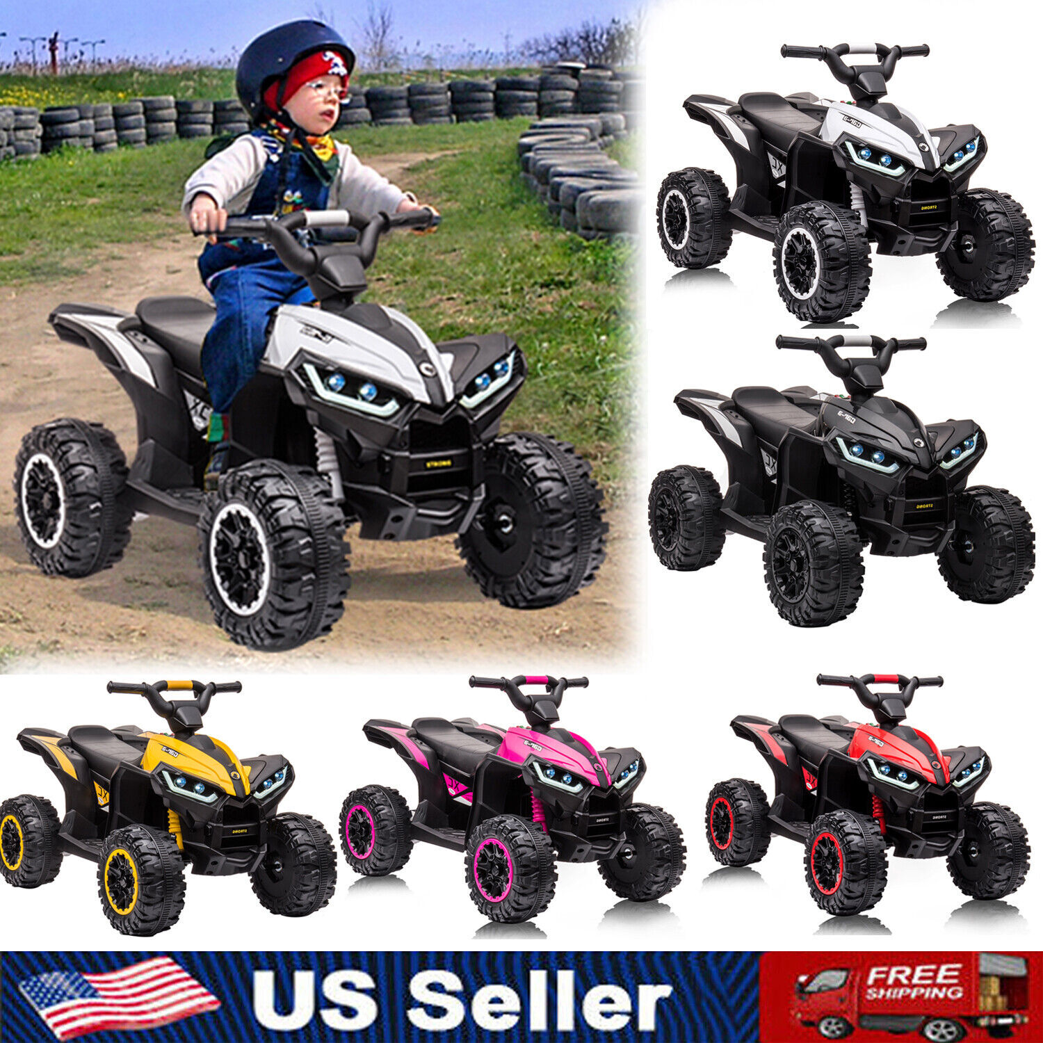 12V Kids Electric Vehicle Ride on ATV Toys Car with Remote Control