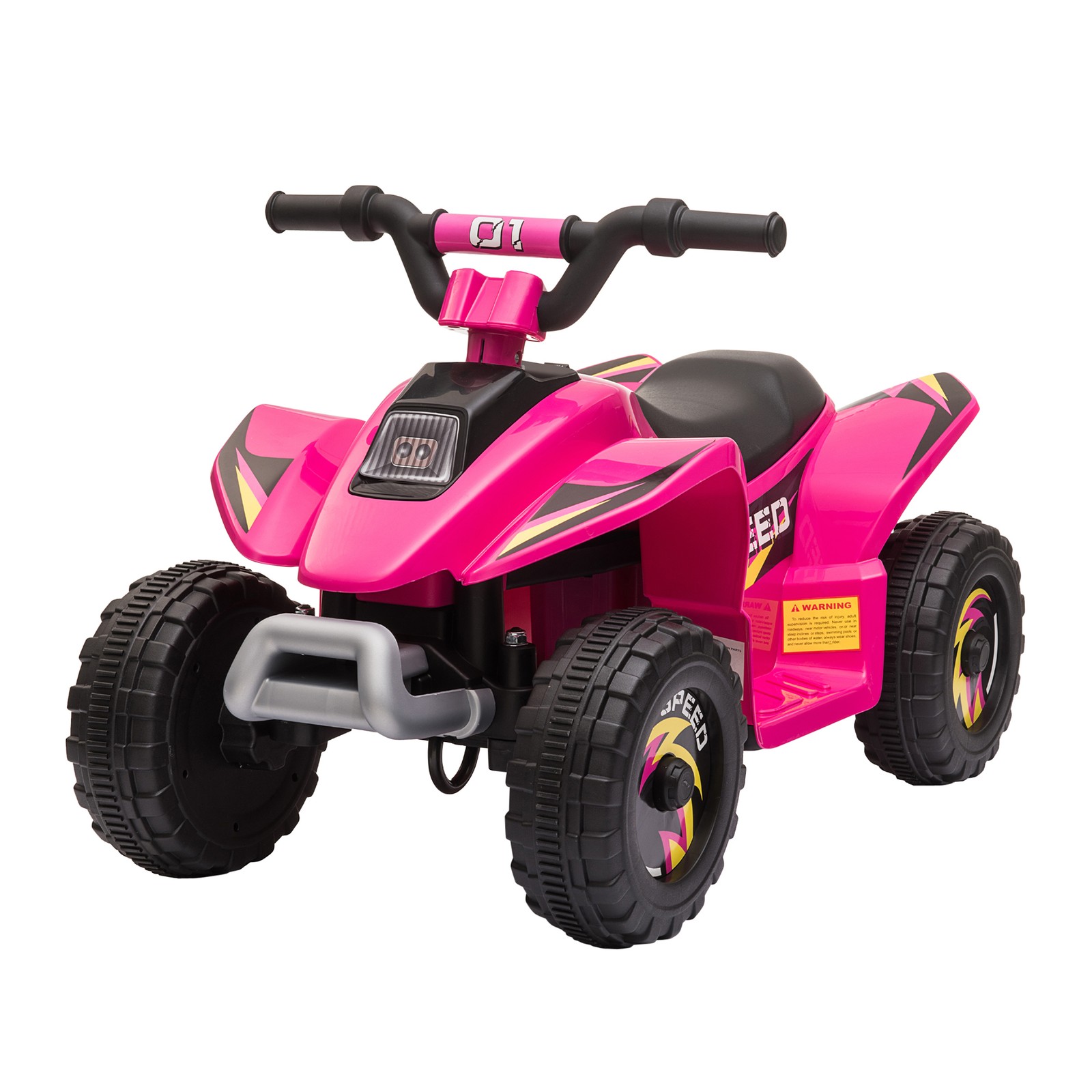 6V Kids Electric Ride on Car with Big Wheels 18-36 Months Old Pink