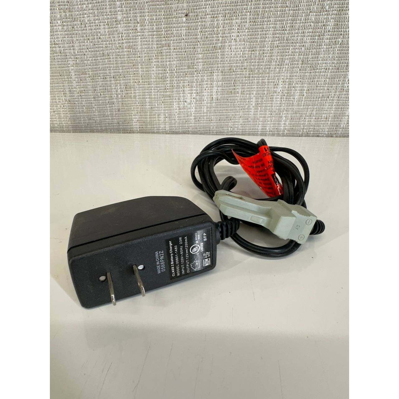 Class 2 Battery Charger 12V 1200mA Model 00801-1480 Gray Connector 054 (90)