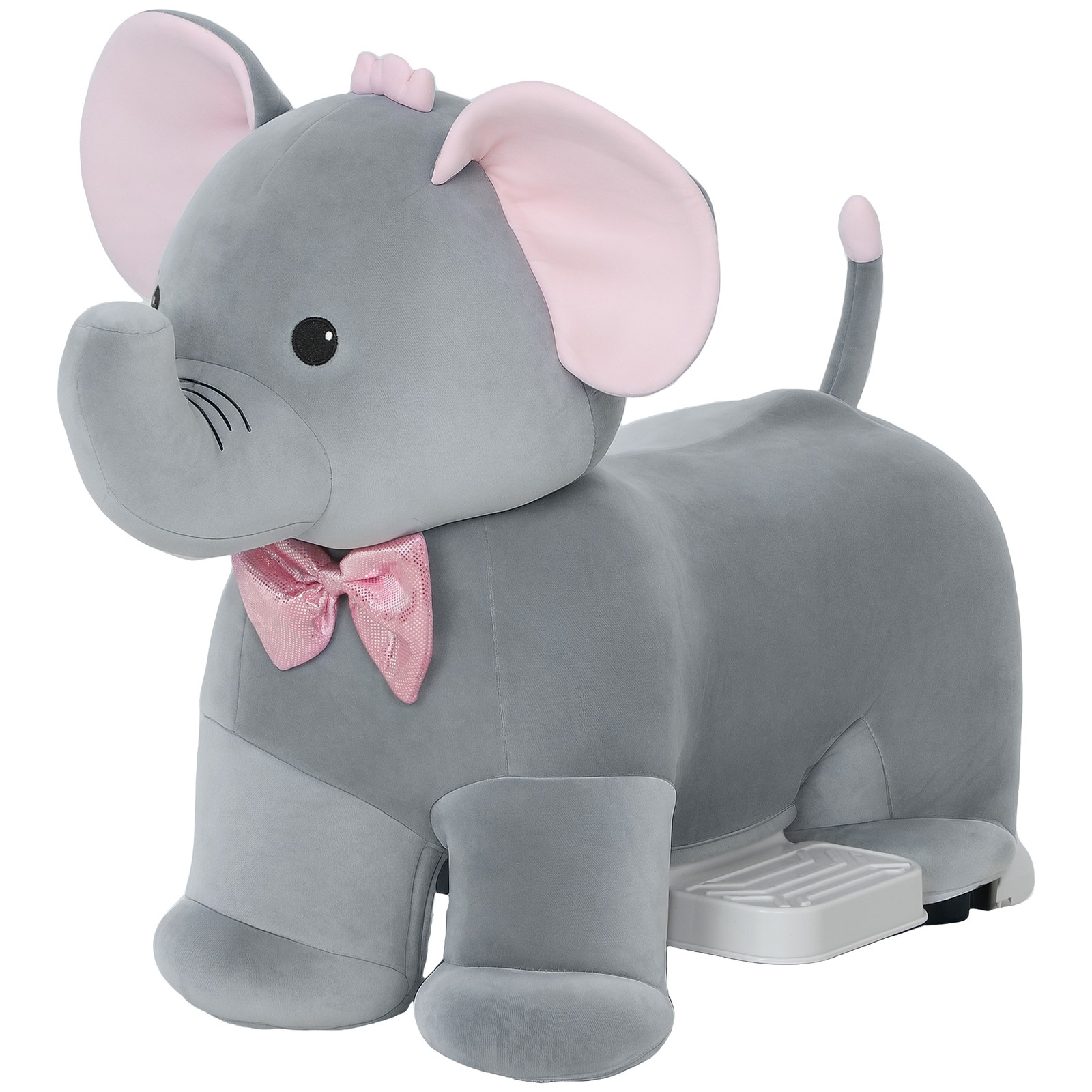 Qaba 6V Kids Electric Ride on Animal with Music Forward
