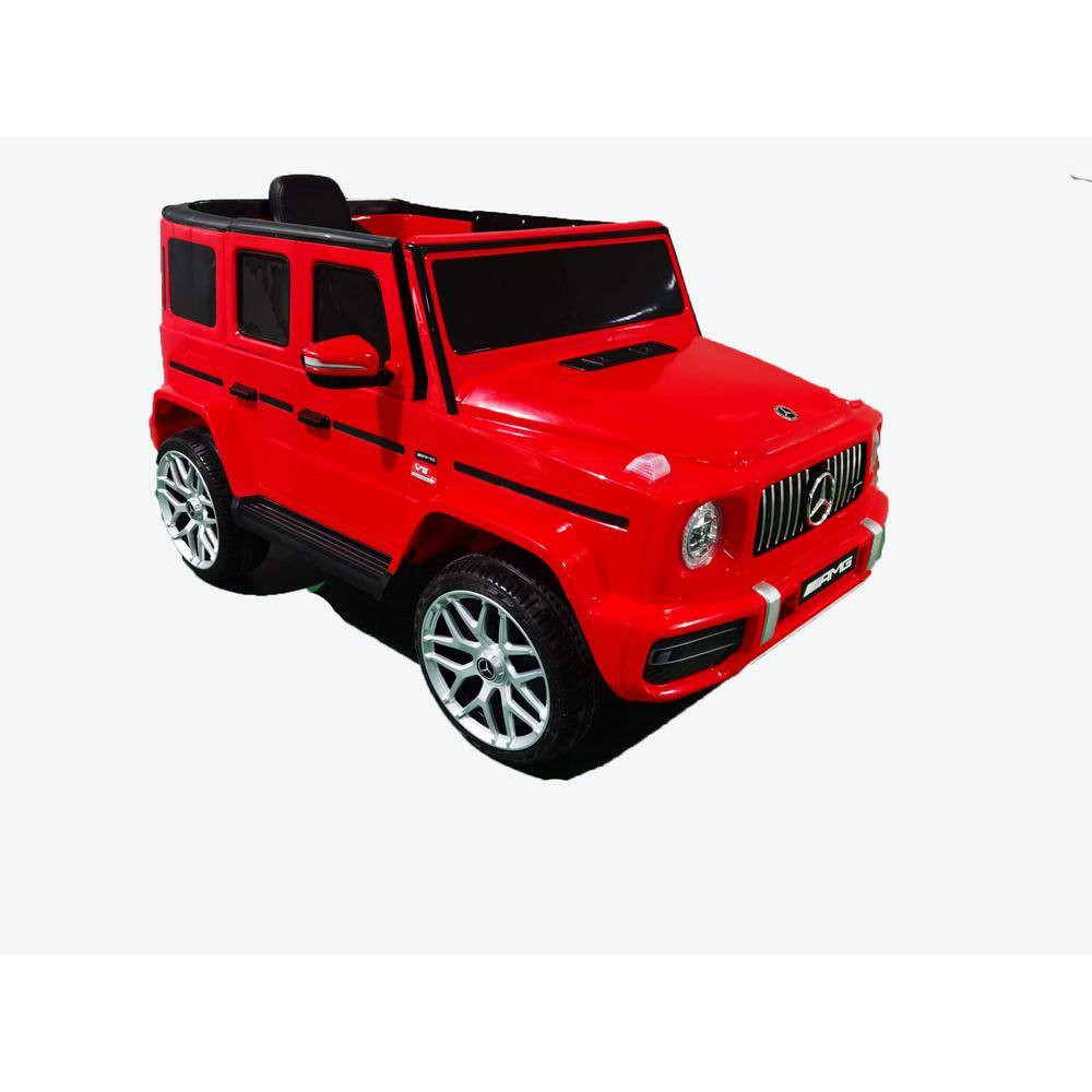Red Mercedes-Benz, Kids Electric Ride on Toy Car with Remote Control 12-Volt Mot