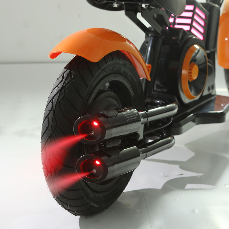 18V Kids Electric Motorcycle 3-Speed Ride On Bike w/ LED Headlight | Steel Frame