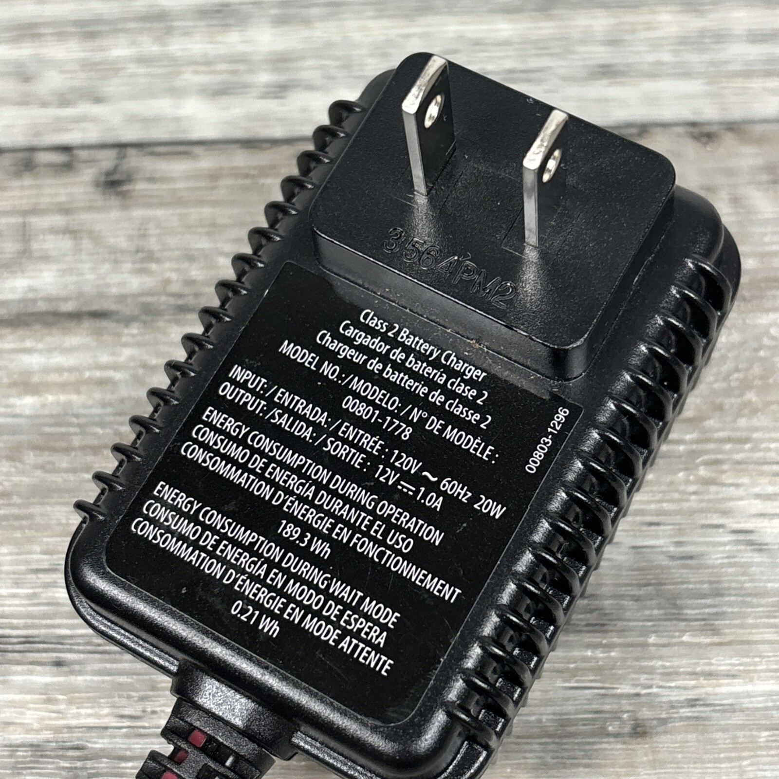 Fisher-Price Power Wheels 12V Battery Charger | OEM Probe Style | 00801-1778