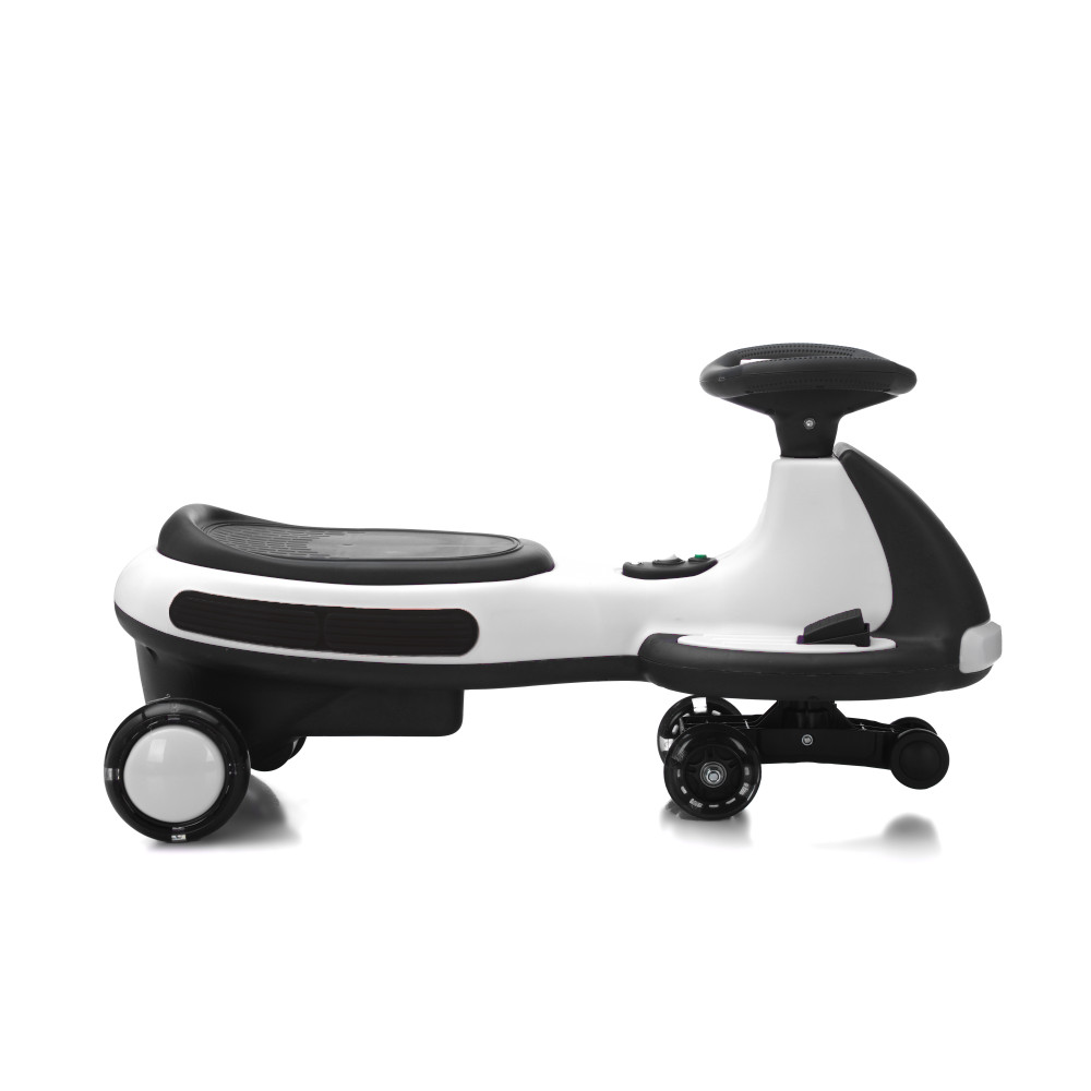 Anti-Rollover Electric Wiggle Car, LED & Music, Indoor Outdoor Use for Kids 3+