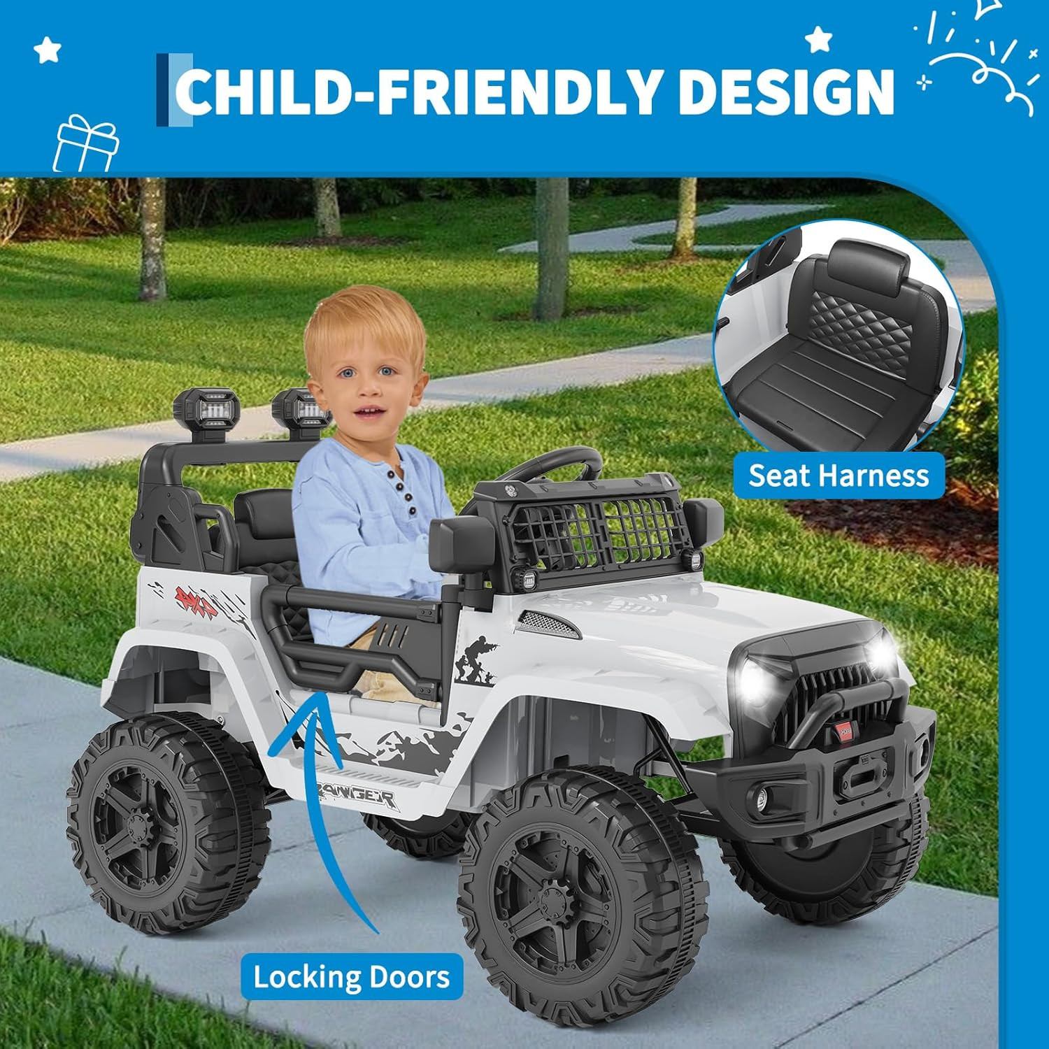 Ride on Toys for Kids, Kids’ Electric Vehicles, Electric Car for Kids, 12V Ride