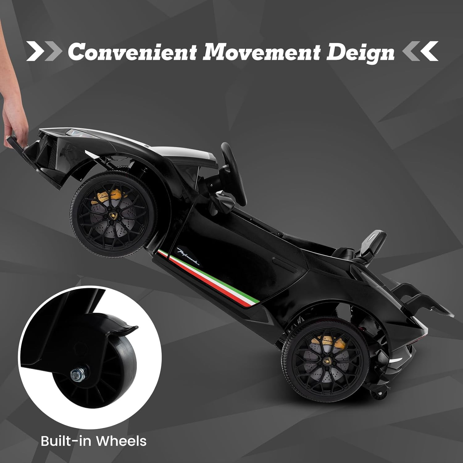 Licensed Lamborghini Huracan Ride on Car by , 12V Kids Electric Vehicle Battery