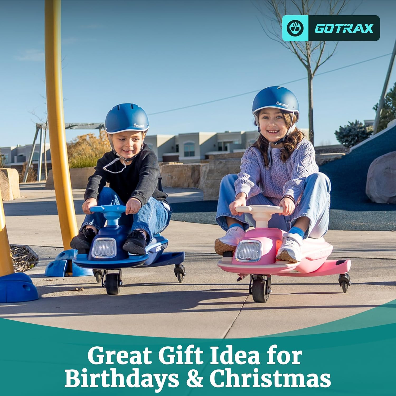 Gotrax WG1 Electric Wiggle Car for Kids, 12V Big Battery up to 120Min Playtime,