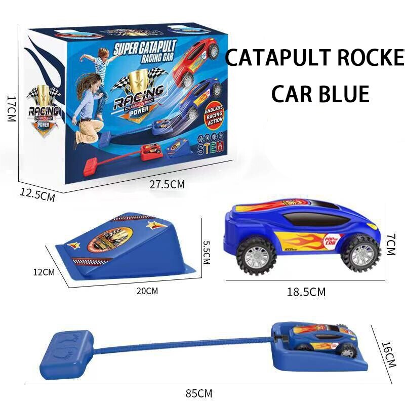 Outdoor Toys For Kids Launch Rocket With 2 Cars Foot Pneumatic Car Play Vehicles