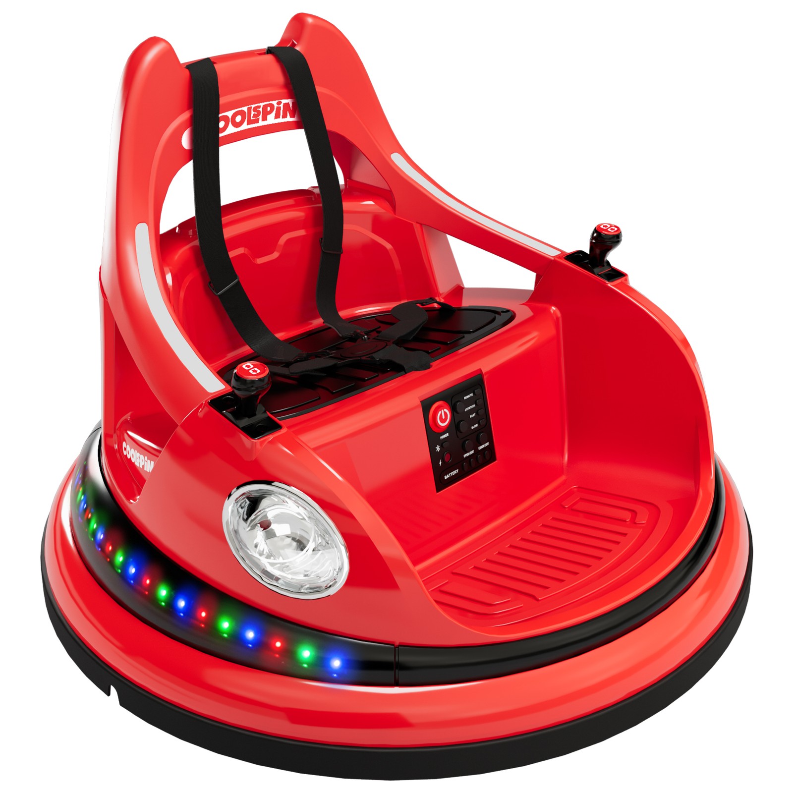 Bumper Car for Kids, 360° Rotation 12V Electric Ride On Bumper