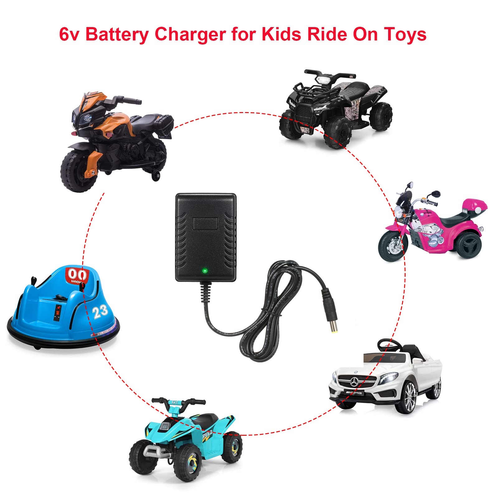 6V Battery Charger for Kids Ride On Toys car 6 Volt Battery Charger for Best …
