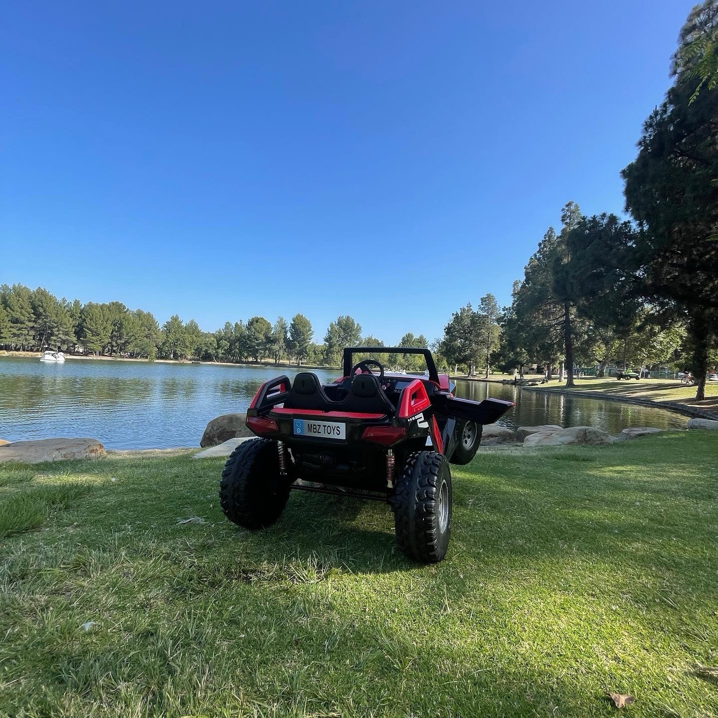 Touch TV 24 V Clash Ride On 4×4 Xl Buggy 4×4 Rubber Age 1-10 Razor Remote Red