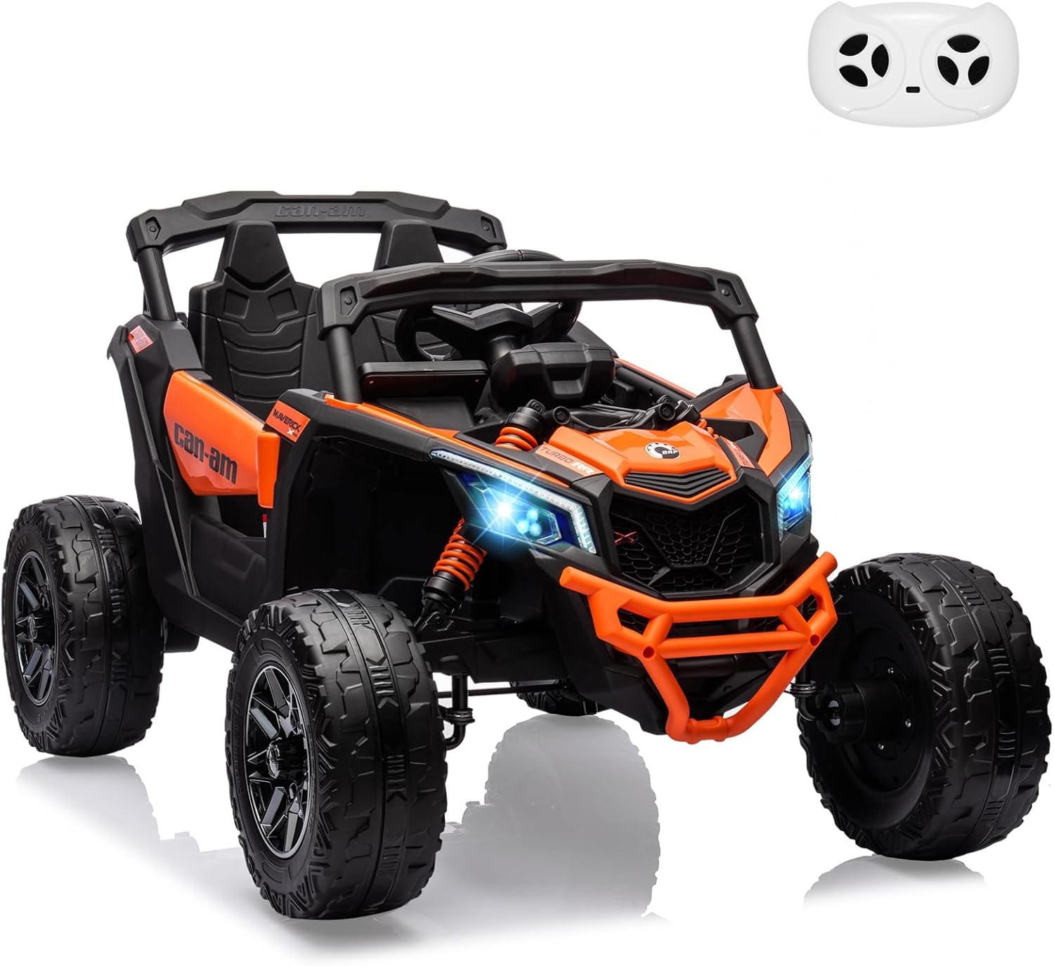 4 Wheeler Electric 2 Seaters Ride On UTV Car for Kids Off-Road w/ Remote