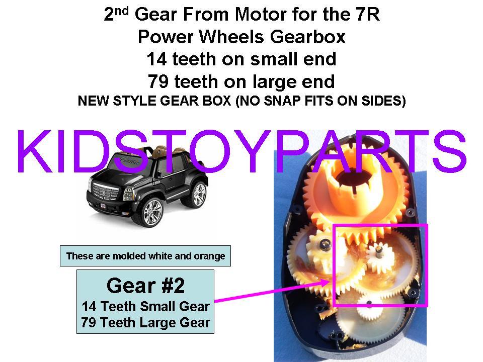 DYNATRAX ALSO FIT Power Wheels Gear #2 7R 14/79 Gearbox Mustange Corvette JEEP