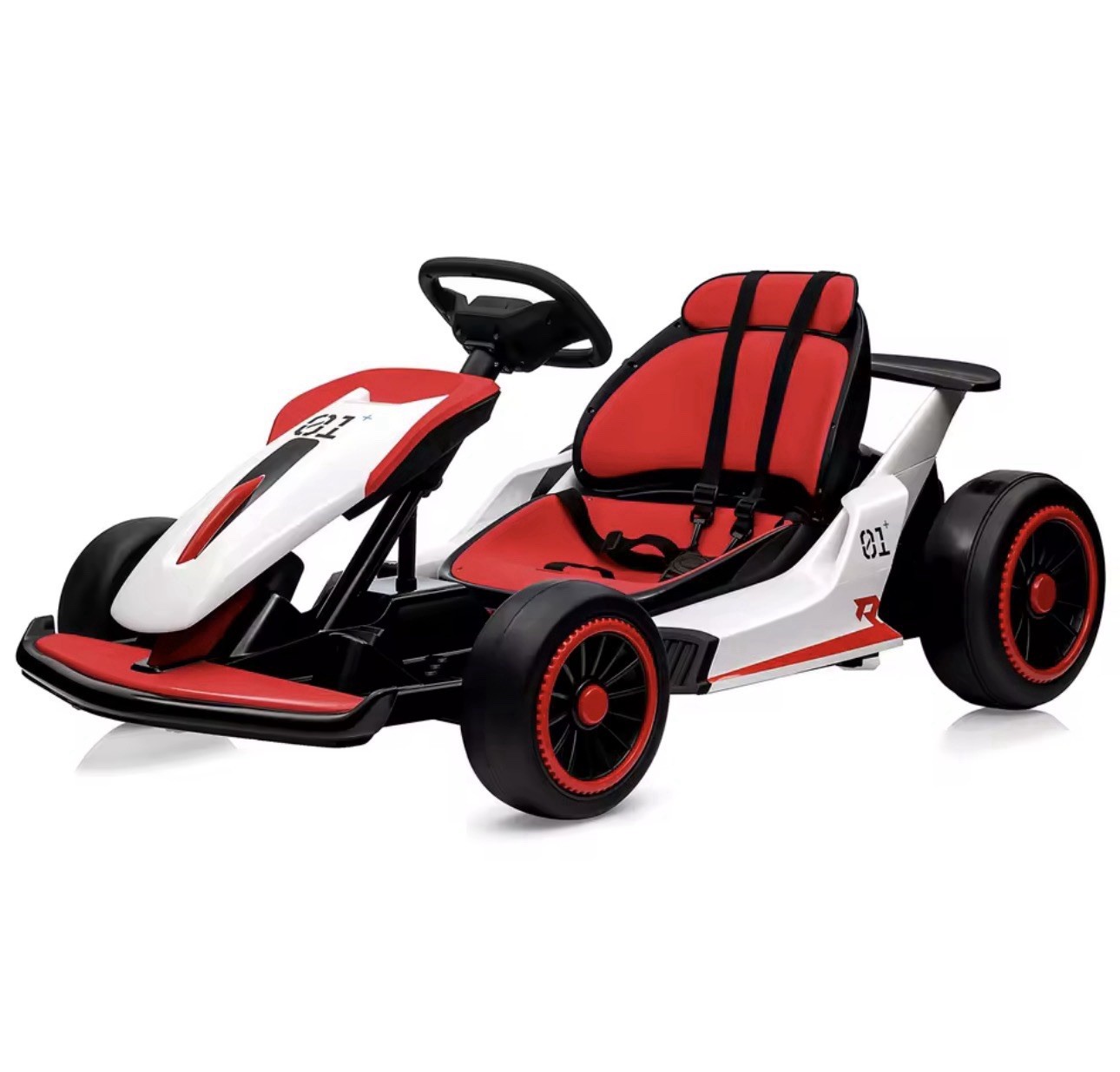 New Kids 24V Ride On Go Kart Child Electric Drift Music Lights Mode 2 Speed 6-12