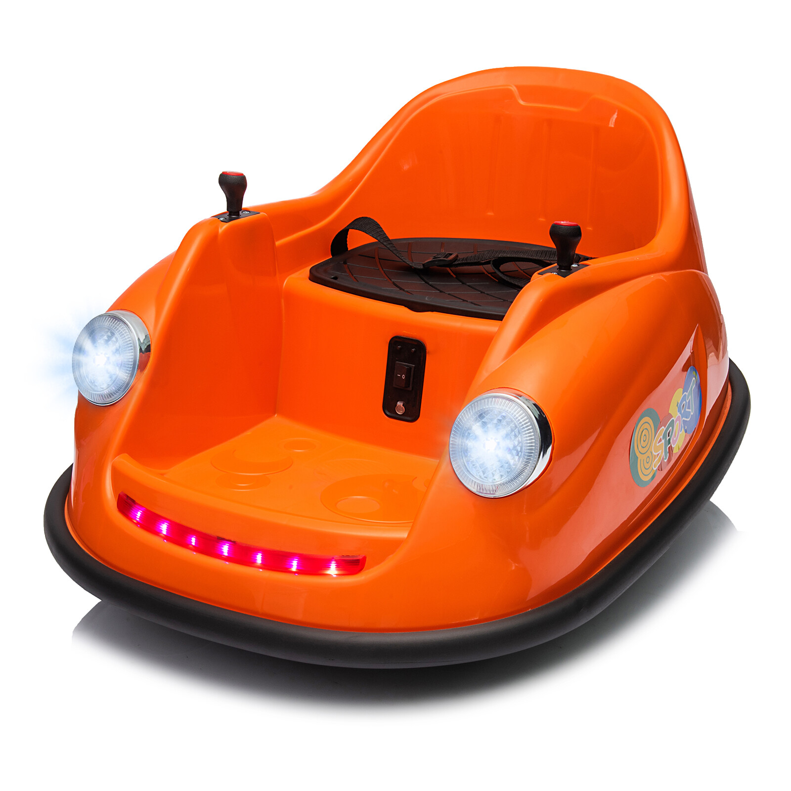 12V Kids Ride on Bumper Car 360° Spinning Electric Remote Toy w/LED Light& Music