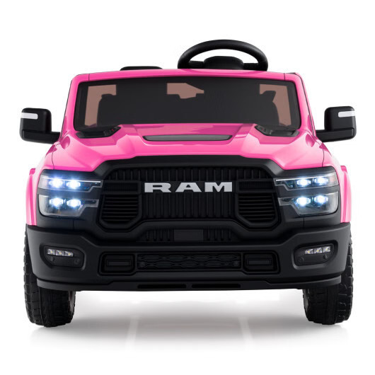 2 Seater 24V Ride on Toy for Big Kids Licensed Ram Truck with Remote and Music-P