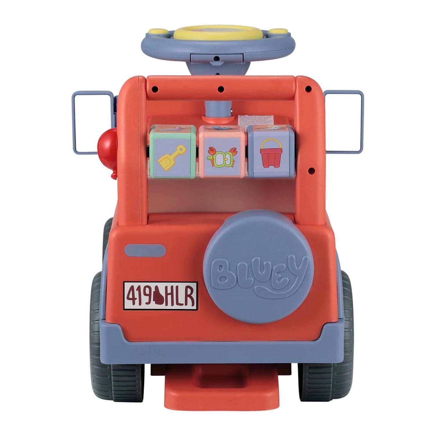 Bluey Interactive Ride-On Push Car for Boys and Girls Foot-to-Floor Ages 1-3