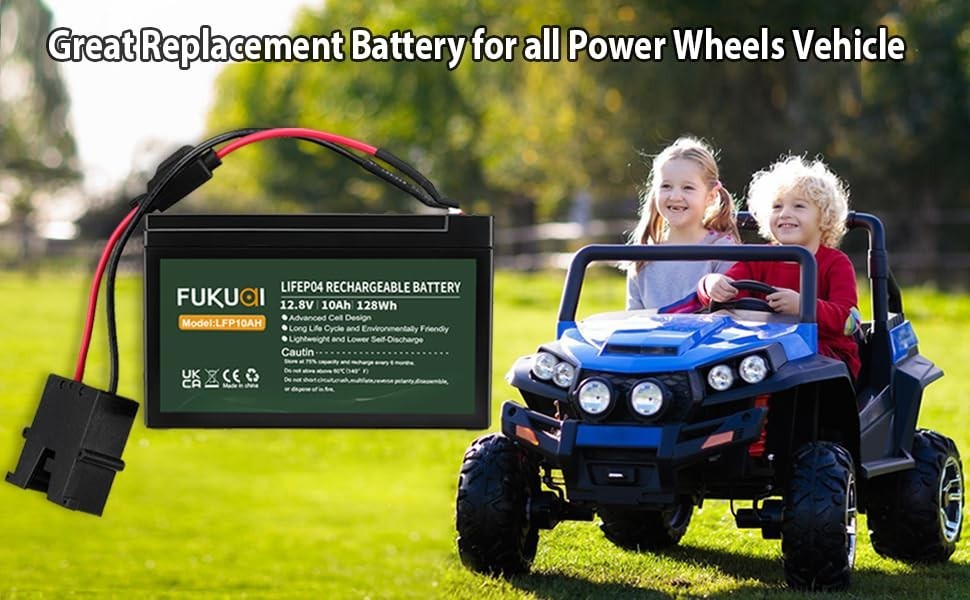 12V 10Ah LiFePO4 Rechargeable Battery for Fisher-Price Power Wheels – 2000 Cycle