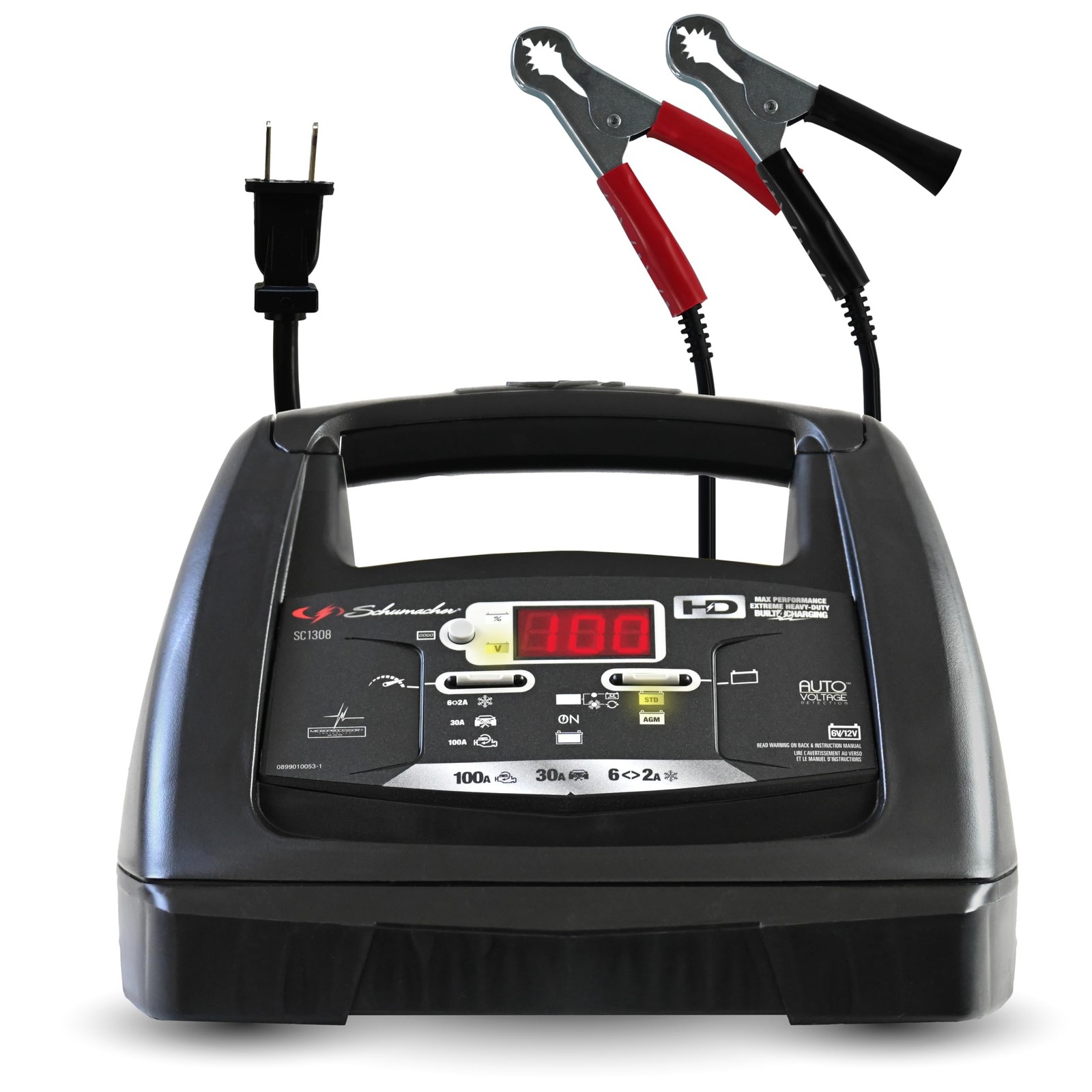 Schumacher Electric 6A Car Battery Charger and 100A Engine Starter, 6-in-1 So…