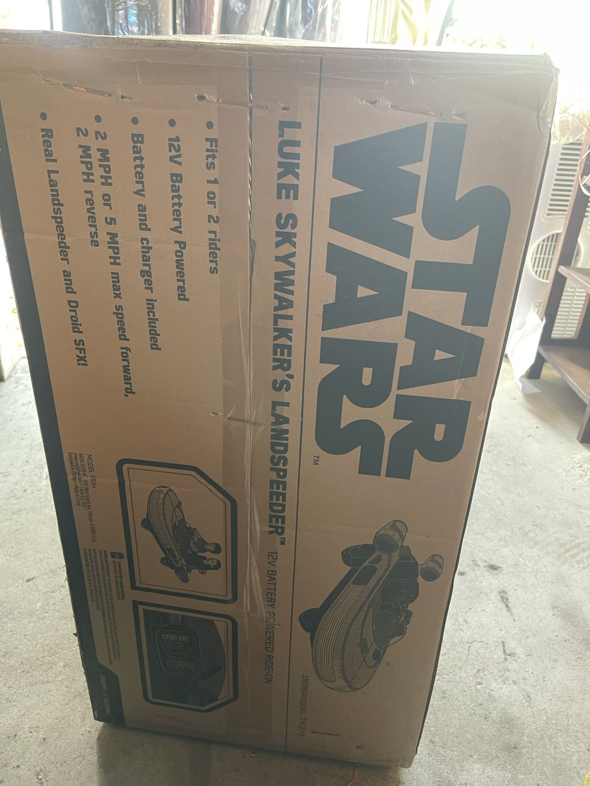 Star Wars Luke Skywalkers Landspeeder Tatooine 12v Radio Flyer New Sealed