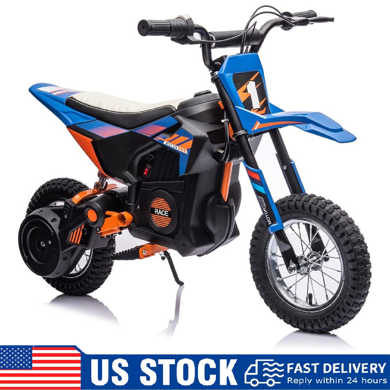 Ride on Motorcycle for Kids ,24V Battery Powered Electric Motocross Bike ,Gift