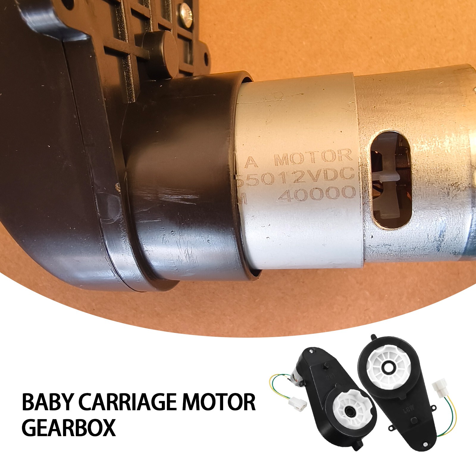 1 Pair 12V Power Wheels Gearbox 40000rpm Motor for Electric Car Kids Ride On Typ