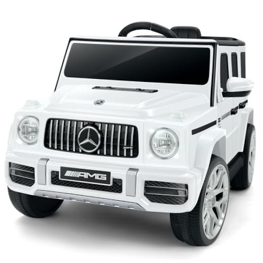 Licensed Mercedes-Benz AMG G63 Ride on Toys,Electric Car for Kids White