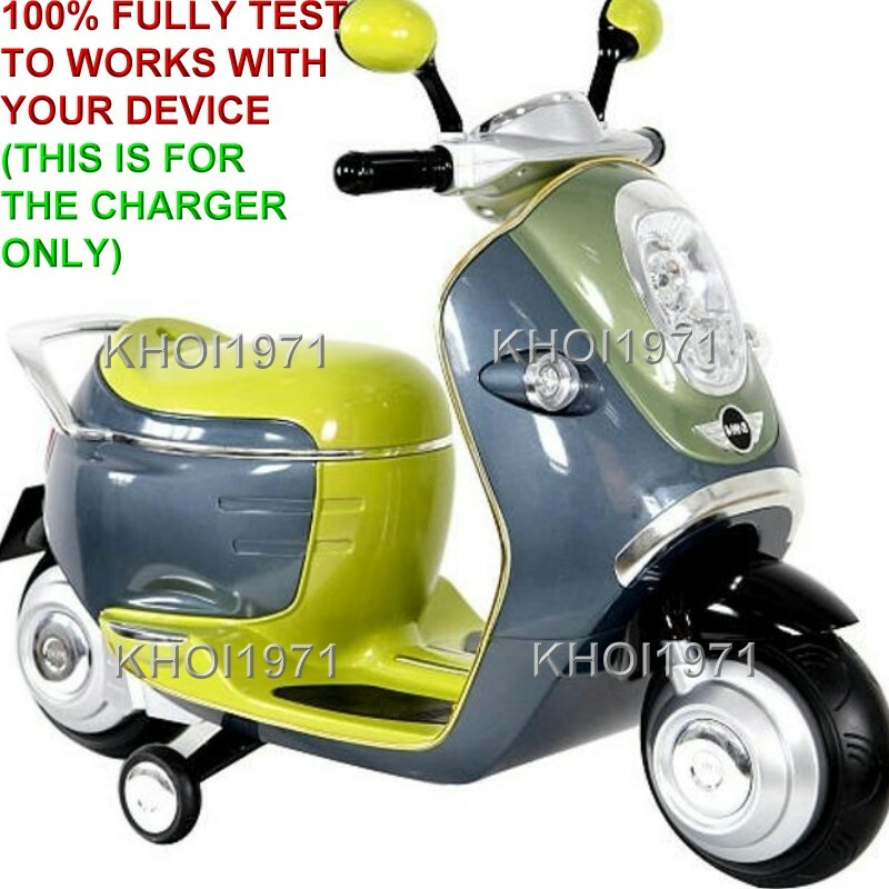 WALL charger AC adapter for ROLLPLAY W338AC-F MINI Scooter E Concept ride on 6V